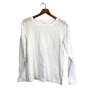 Madewell Northside Vintage Long Sleeve Tee White Size XL